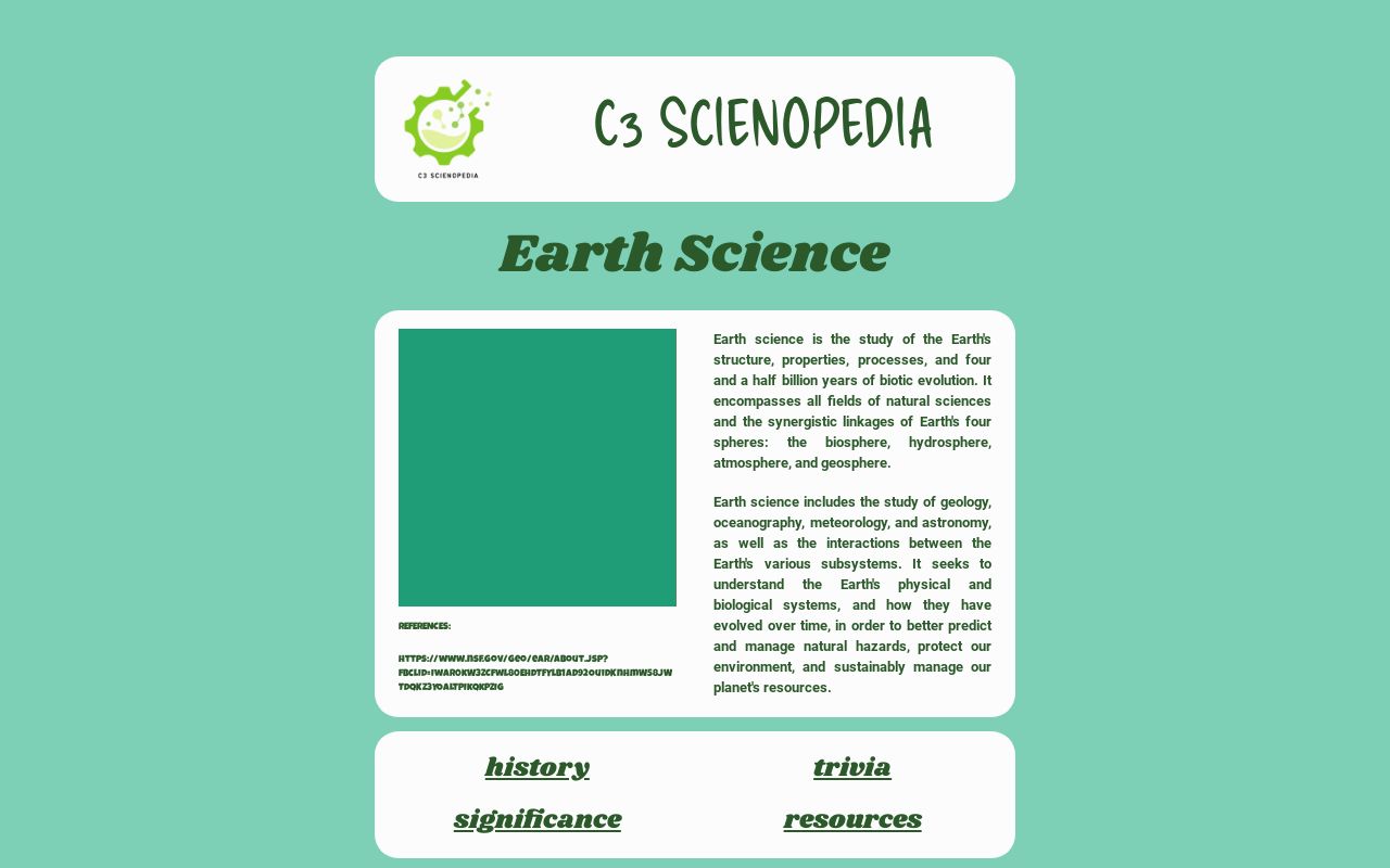What Is Earth Science What Is Earth Science